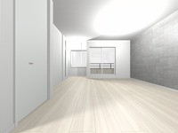 リビング:【2階LDKイメージ】
南側にはバルコニーと洗濯干しスペース。晴れの日は外に、雨の日は室内に洗濯干しスペースがあるのでとても便利です♪